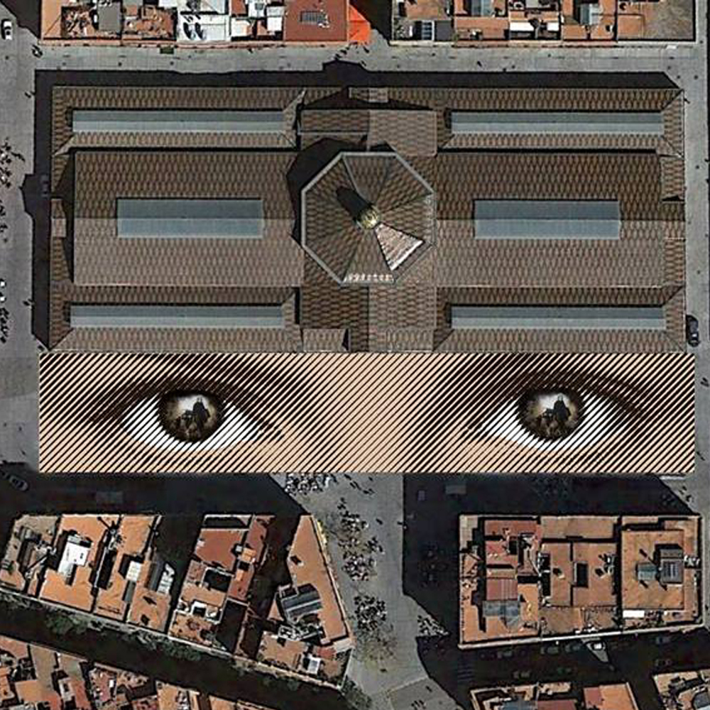 “RECORDAR” Performance and ephemeral urban painting | Barcelona Shopping City