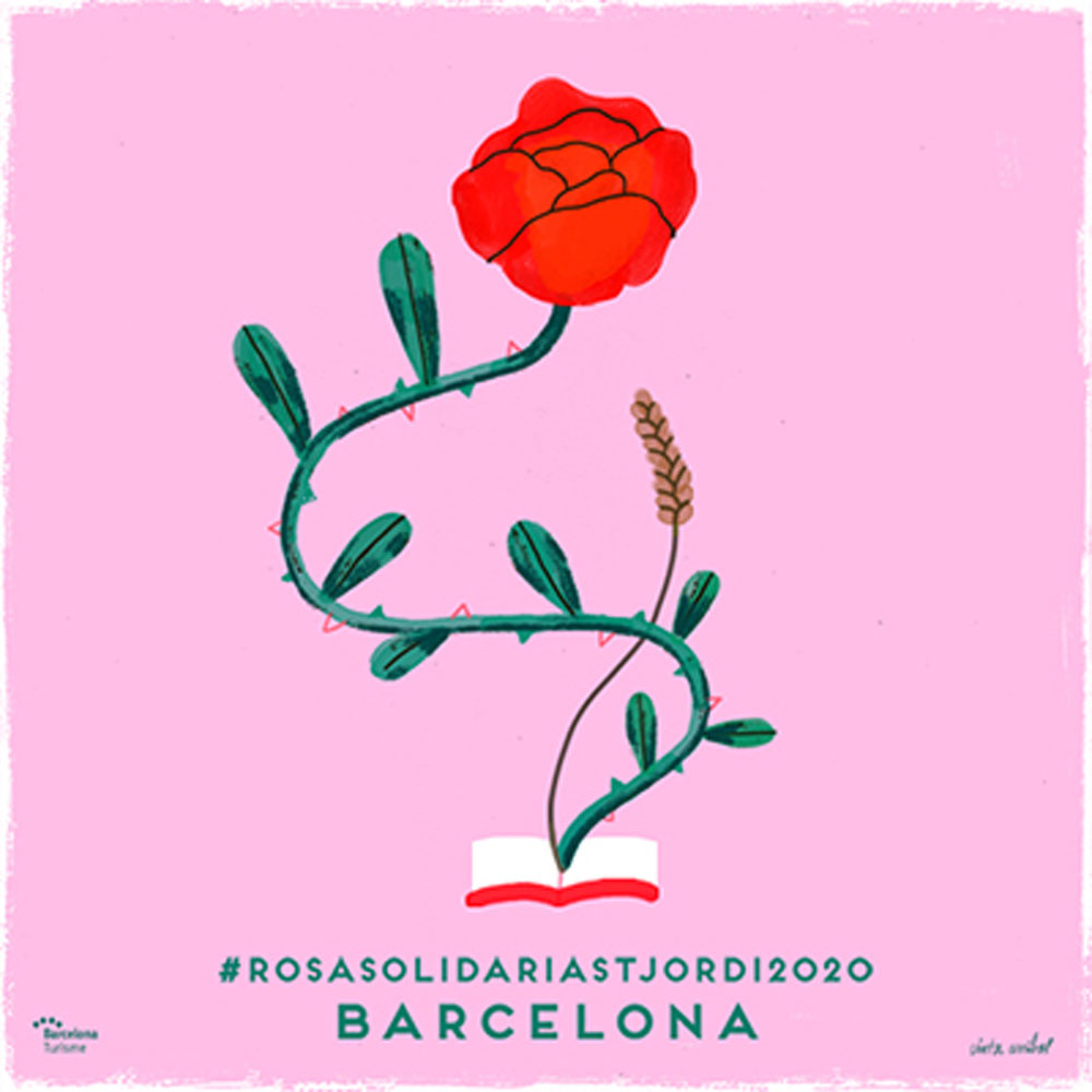 Rosa solidaria Sant Jordi 2020 | Barcelona Shopping City